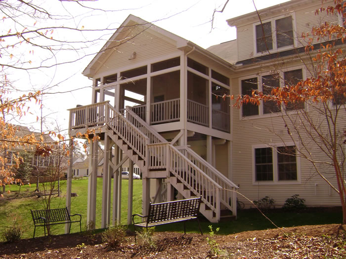 Custom built porches