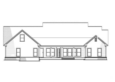 Home Plan 1 Rear Elevation